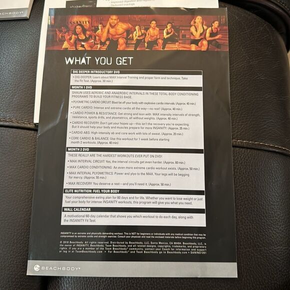 Insanity by Beachbody. Original packaging. NWTs. Shawn T will work you out! DVDs - Picture 5 of 14